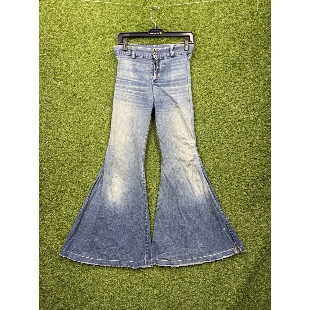 Vintage 1970s Kemington Express Flare Jeans Womens 27x30 Talon Zipper RARE